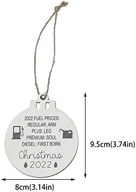 גל פעמון למעטפת קישוט עץ יצירתי שבבי עץ עגולים עם חבל לקישוט אחורי לרכב אחי חג חג המולד גרלנד 6ft