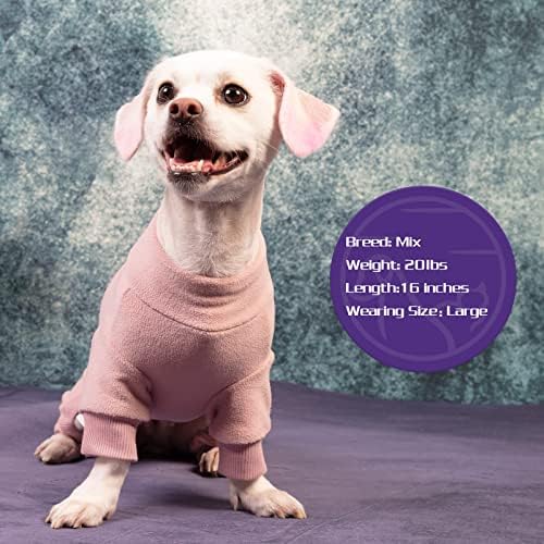 פיג'מה של Cyeollo Dog Pajamas כלב תרמי כלב PJS פליס סרבל נמתח בגדי כלבים חמים כלבים דוגמים קטנים
