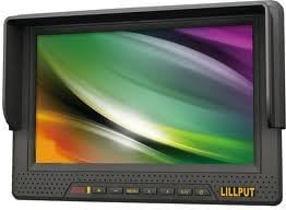 Lilliput 668GL-70NP/H/Y 7 שדה שדה במצלמה HD עבור DSLR + הר נעליים + מיני HDMI כבל + מתאם מטען סוללה