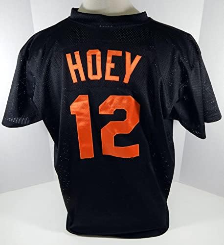 2007 Baltimore Orioles Jim Hoey 12 Game השתמש ב- Black Jersey Ex St GCL 2XL 581 - משחק משומש גופיות MLB