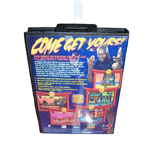 Aditi Shaq-Fu Cover עם קופסה ומדריך עבור Sega Megadrive Genesis Console Game Console 16 bit MD