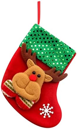 ויטראז 'קולב זכוכית טבעות חג המולד ממתק שקית חג המולד גרבי גרביים תיק מתנה שקית קישוט קטן קישוט קישוט