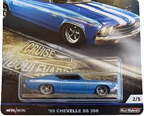 גלגלים חמים תרבות מכוניות שייט שדרות '69 Chevelle SS 396 2/5, כחול