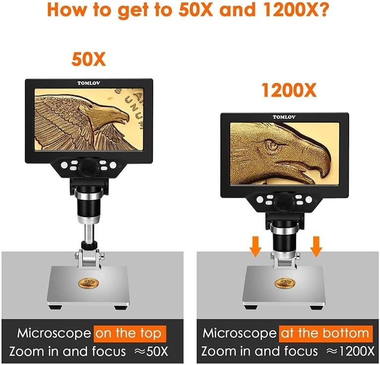 אביזרי smicroscope למבוגרים 1200X מיקרוסקופ דיגיטלי אלקטרוני