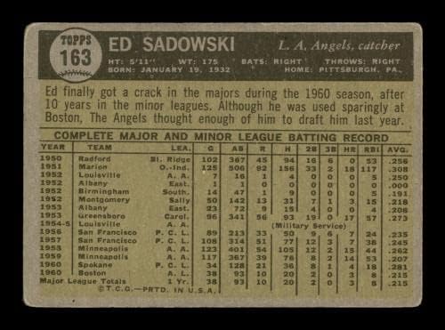 ED SADOWSKI חתימה משנת 1961 כרטיס TOPP