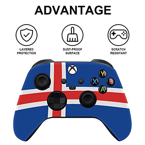 דגל איסלנד Xbox Series Console ו- Controller Skins