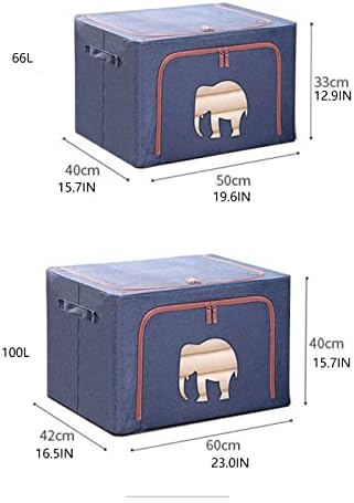 2 יחידות תיבת אחסון בד 30 קופסאות אחסון גל לבגדים, מארגן חלקים קטנים גדולים הניתנים לגיבוב,פחי