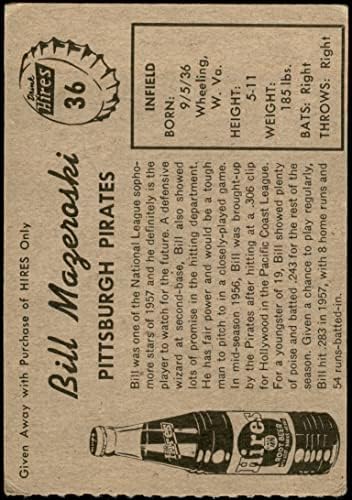 1958 שוכרים בירה שורשית 36 XTAB BILL MAZEROSKI VG