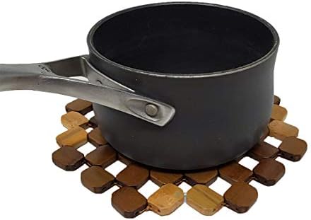 מחצלת טריבט במבוק למנות חמות מגן דלפק שולחן, תה חם או סיר קפה, צלחות ומחבתות