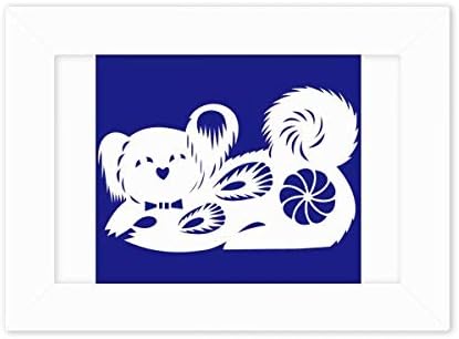 שנת חיבור Diyther של חיה כלב סין סין דפוס גלגל המזלות צילום מסגרת הרכבה תמונה ציור שולחן עבודה 5x7 אינץ '