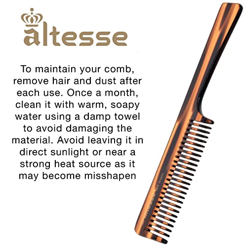 Altesse 11061 מסרק שיניים רחב מסרק ומגדיר תלתל מגדירים לגברים ונשים, מסרקי שיער מתפרקים לגברים ונשים עם
