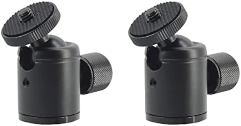 מצלמת Mobestech מצלמת מצלמה מצלמה חצובה 2 יחידות/ ראשים שחור מיני מצלמה מחזיק מצלמה חצובה ראש