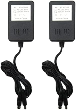 ג'מאל 2 PCS מתאם AC אספקת חשמל AC 110-245V- DC 9V/350MA התאמה עבור Nintendo NES Super SNES SEGA GENESS