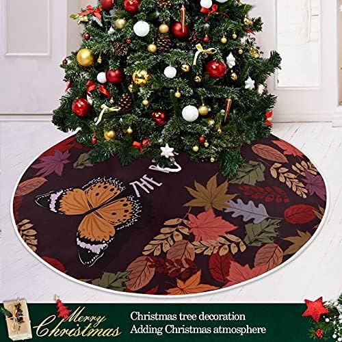 עליית חג ההודיה חצאית עץ חג המולד 36 אינץ '/48 אינץ' תפאורה ביתית לחצאית עץ חג המולד מחצלת קישוטים