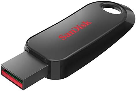 זיכרון USB של Sandisk USB 32GB שחור USB 2.0 שקופית נשלפת Sandisk Cruzer Snap SDCZ62-032G-G35