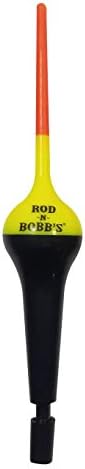 Bobber של Rod -N -Bobb Off Bobber - 6 אינץ 'צהוב - חבילה 1
