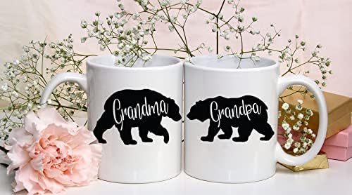 סבתא דוב, סבא דוב ספלים-סבא וסבתא סט-11 עוז קרמיקה קפה ספל זוגות סט-מצחיק שלו ושלה מתנות-בעל ואישה או