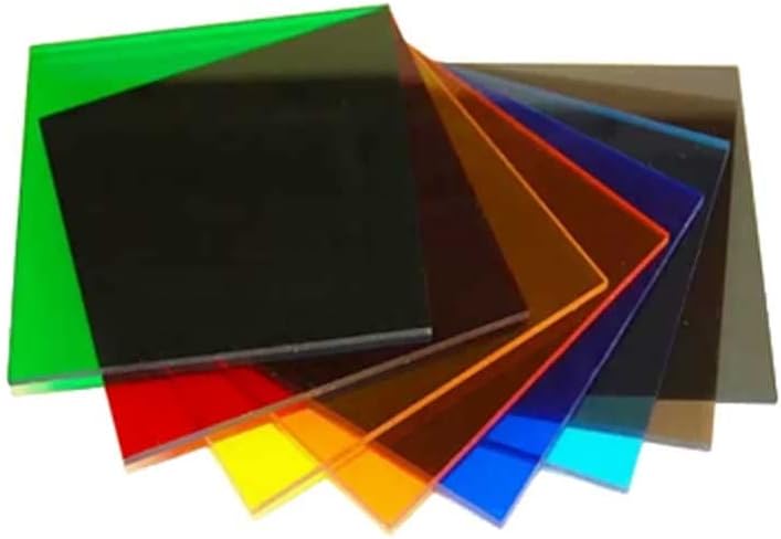 1 pcs 300 ממ*קוטר 300 ממ 3 ממ עובי מרובע ריבועי גיליון אקרילי בצבע צבעוני צלחת PMMA plexiglass -