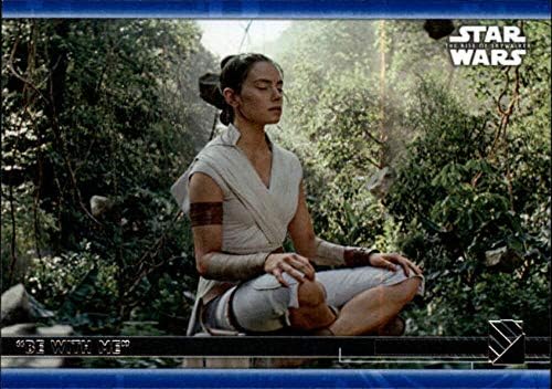 2020 Topps מלחמת הכוכבים העלייה של Skywalker Series 2 Blue 9 Be With Me Rey Trading Card