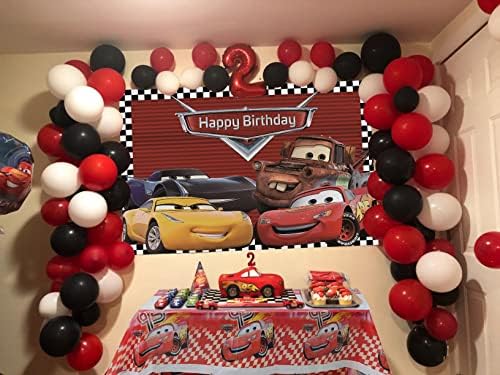רכב מירוץ נושאים רקע ומכונית מפת שולחן 70 42 ב קריקטורה מכוניות גיוס מסיבת יום הולדת קישוטי