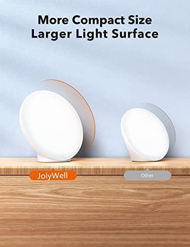 מנורת טיפול באור של ג'וליוול, אור 10000 Lux Therapy נטול UV, בקרת מגע עם רמות בהירות נטולות שלב,