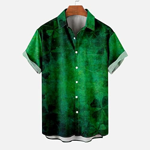 חולצות יום של פטריקס לגברים לחולצת טש חולצת הוואי אירית חולצות שמרוק חולצות חולצות וחולצות טי