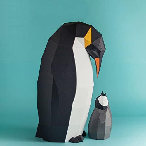 WLL-DP פינגווין דוגמנות נייר יצירתי פיסול DIY אוריגמי פאזל תלת מימד מלאכות נייר גביע נייר גביע נייר גיאומטרי