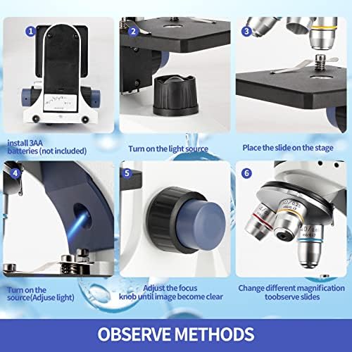 מצלמת מיקרוסקופ חד-עיני ילדים מבוגרים-מיקרוסקופ חד-עיני פי 40-2000 לסטודנטים למבוגרים לילדים עם עינית