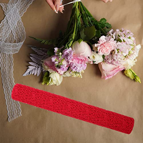 זרי חתונה של Sewroro 1 גלגל פרח עטיפת גזה פרח פרח אריזת אריזה גזה גזה עטיפת רשת מתנה אריזת רשת פרחים אריזת