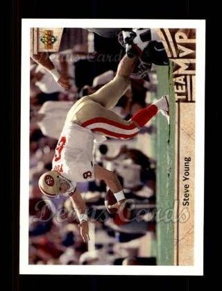 1992 סיפון עליון 365 צוות MVP סטיב יאנג סן פרנסיסקו 49ers NM/MT 49ers BYU