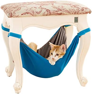 תליית חתול ערסל תחת כיסאות שולחן גדול לחיות מחמד כלוב עריסה לחיות מחמד מנוחה מושב בטיחות חתול מיטת 18.9איקס 19.7