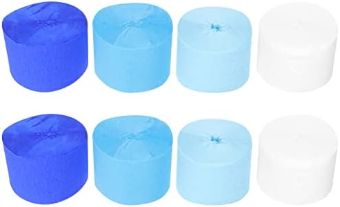 עיצוב כחול אברפאן 16 יחידות סצנה מקלחת יום הולדת קרפ אמנות תלויה סרט תלייה קישוטים לתינוקות רקמות