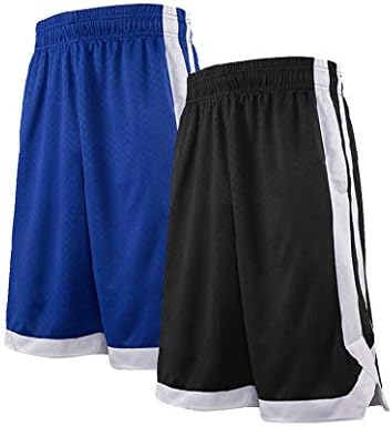 טופטי כדורסל מכנסיים קצרים עם כיסים לגברים, 2-טון פעיל ספורט מכנסיים קצרים, אימון מכנסיים קצרים למבוגרים