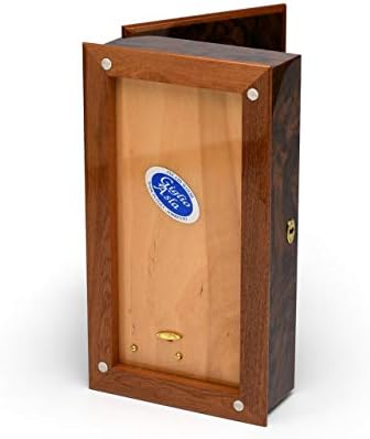 מדהים 18 הערה Burl -Elm Grand Italian Arabesque Wood Cox Box Communicat
