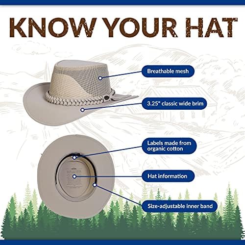 כובעי Conner בעבודת יד - כובע רשת ספיגה גולף אוסי, כובע ספארי מוחץ לגברים, כובע שמש מתקפל לנשים