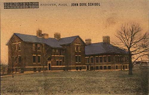 בית הספר לג'ון דאב אנדובר, מסצ'וסטס מ.א. גלויה עתיקה מקורית