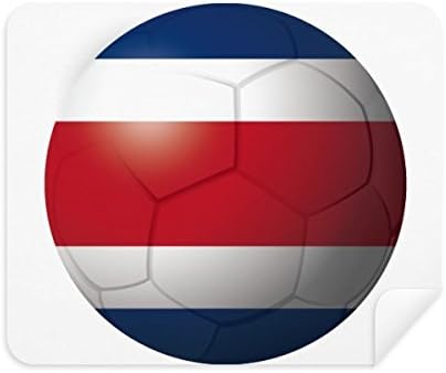 קוסטה ריקה לאומי דגל כדורגל כדורגל ניקוי בד מסך מנקה 2 יחידות זמש בד