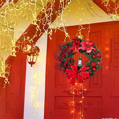 SDFGH אדום חג חג המולד שמפניה זרי חג מולד זהב קישוטי דלת קיר קישוטי דלת קישוטי ליל כל הקדושים