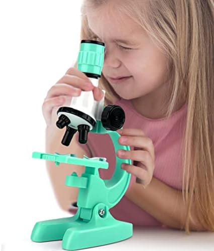 מיקרוסקופ A/R לילדים, ערכת מיקרוסקופ לילדים, ערכת מיקרוסקופ 1200X לילדים, אור LED, צעצועים לניסויי מדע צעצועים