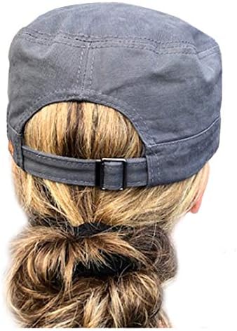 קלטת אש קלטית קצרה של אשה קצרה שטר קצרה כובע צוער/כובע בסגנון צבאי עם עיצוב רקום