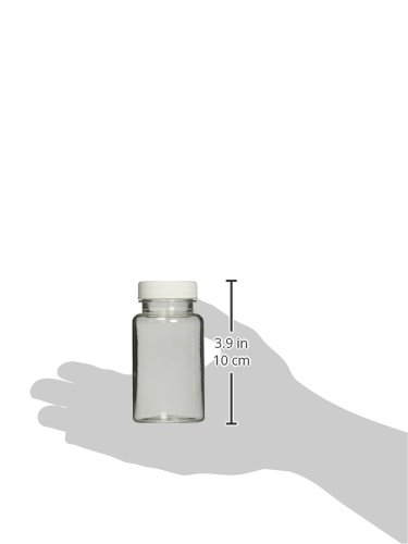 QORPAK PLC-08804 בקבוק משקל כבד של PET עם 38-400 Polypropylene Sturdeeseal לבן, מכסה מרופד קצף