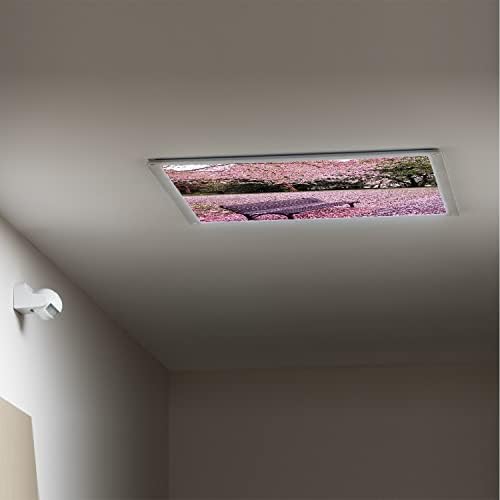 כיסויי אור פלואורסצנטי ללוחות מפזר אור תקרה-דפוס בית מודרני בטבע-כיסויי אור פלואורסצנטי למשרד