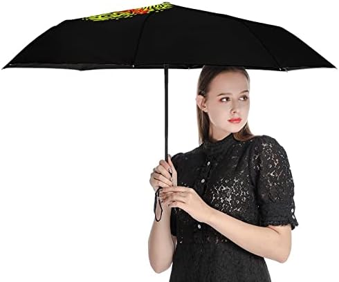 סופטבול נמצא במטרייה האוטומטית שלי מטריה מתקפלת ניידת נגד אולטרה סגול עמיד למים ועמיד בפני רוח מטריות נסיעות פתיחה