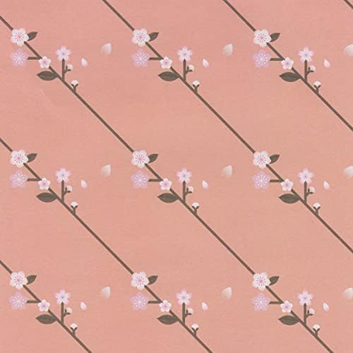 50 גיליונות אוריגמי עם עיצוב פרחי סאקורה