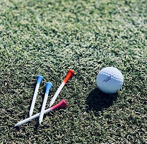 קאל לבואה פלסטיק גולף טיז 3 1/4 אינץ-50 ספירה של צבעים עזים ומלאה, מקצועי עמידות ואיכות - מרובה צבעים כדי לבחור