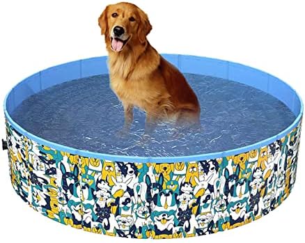 מתקפל כלב בריכת חיות מחמד אמבטיה בריכה מתקפל נייד קשה פלסטיק בריכת רחצה אמבטיה עמיד מקורה & מגבר; חיצוני שחייה
