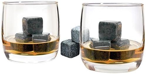 לומינארק ארק אינטרנשיונל בר קרפט על הסלעים 10 כוסות ויסקי עוז & מגבר; 1 שקית של 12 אבני ויסקי, ברור