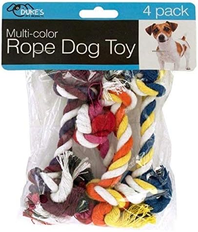 סט צעצוע של כלב חבל רב-צבעוני