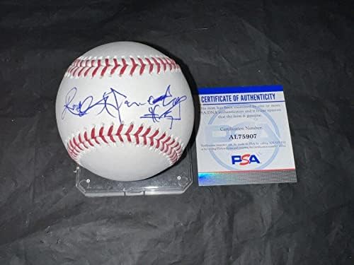 אנג'ל הרננדז החתום על בייסבול בייסבול MLB שופט אגדי PSA/DNA - כדורי בייסבול עם חתימה