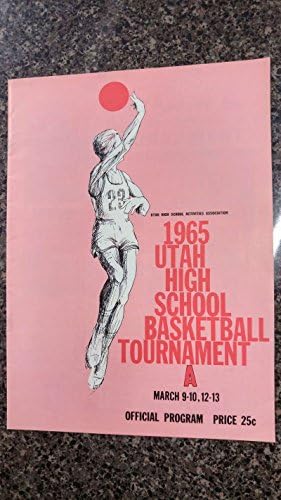 טורניר הכדורסל של בית הספר התיכון יוטה של ​​יוטה 1965 תוכנית וינטג 'J42232
